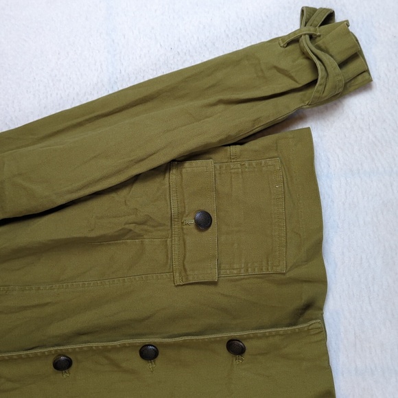 Christopher & Banks Olive Green Stretch Button Jacket S - Picture 4 of 7